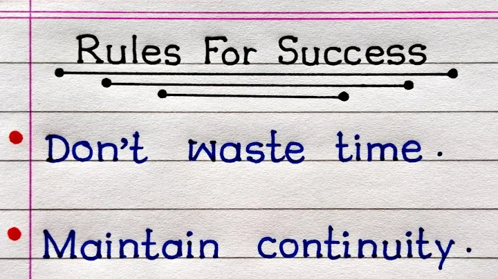 Rules For Success | 15 Rules For Success In Life | - DayDayNews