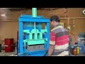 Semi automatic fly ash bricks making machine.