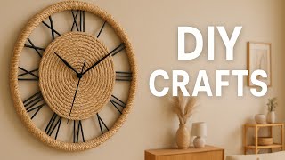 DIY Wall Clock with Jute Rope | Natural and Stylish Home Decor Idea