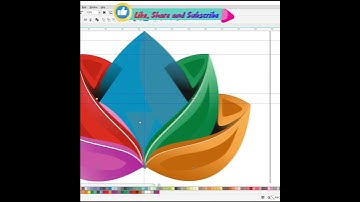 flower logo|How to Create Flower Logo Design In Corel Draw - Corel drawtutorial #flowerlover #shorts