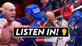 LISTEN IN! 👂 What was said in Tyson Fury's corner during Fury vs Usyk?