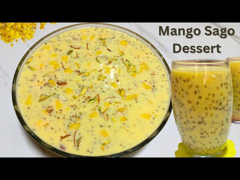 Mango Sago Dessert Recipe | Refreshing Summer Drink Recipe | Mango Sago Drink | Taste Tactics