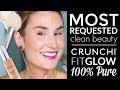 Crunchi, FITGLOW + 100 Percent Pure | MOST REQUESTED CLEAN MAKEUP | WEAR TEST + HONEST REVIEW