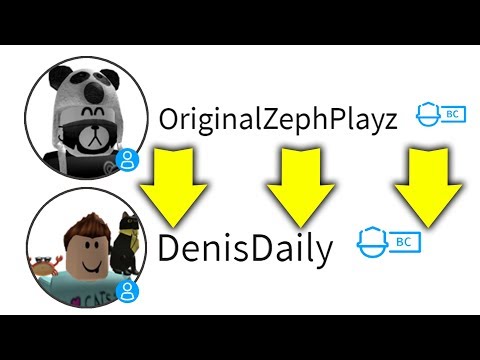 Changing My Roblox Username To Denisdaily Youtube - roblox originalzephplayz