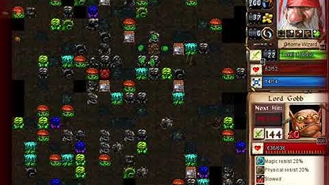 Desktop Dungeons: Venture Cave VT, Gnome Wizard