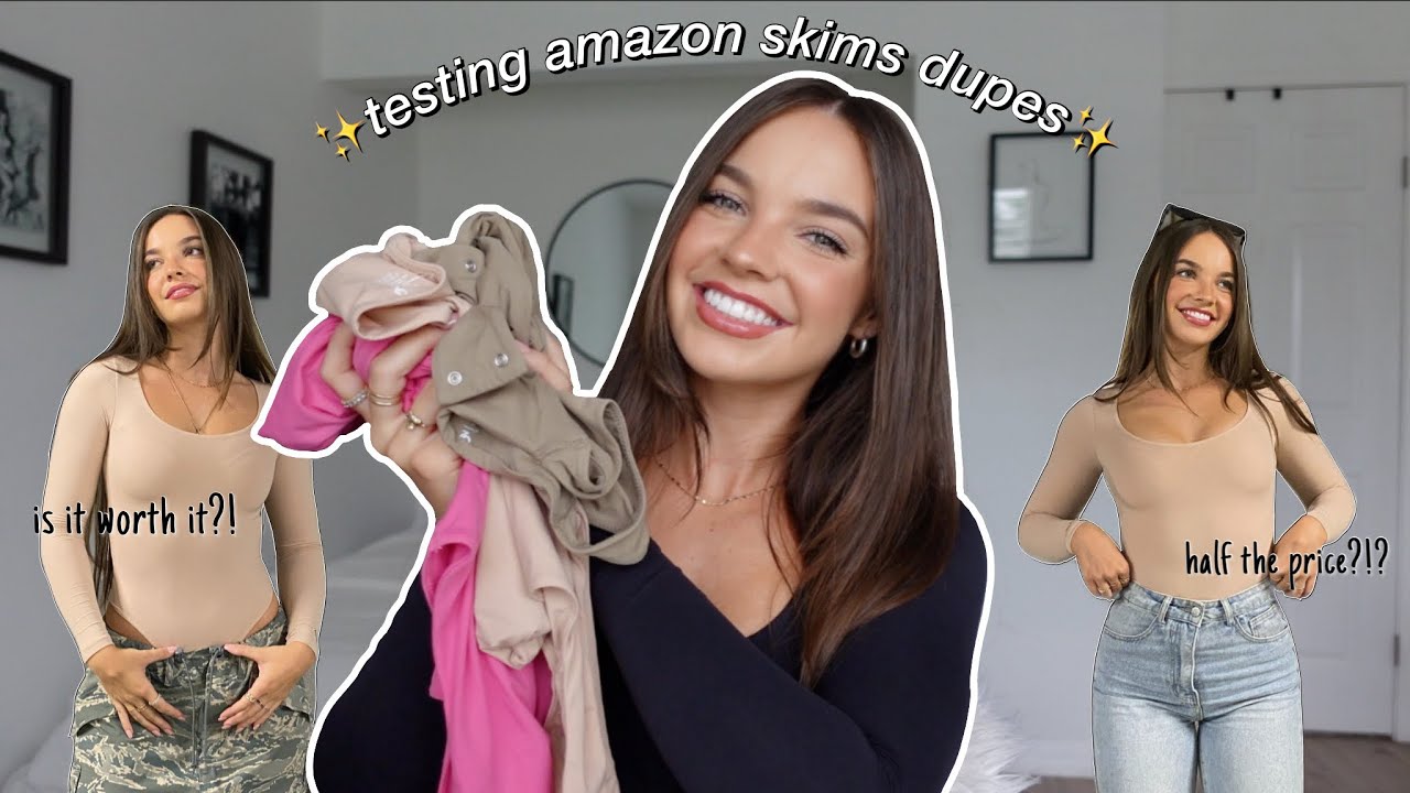 BEST SKIMS DUPES?!? // Amazon Pumiey Bodysuit Haul