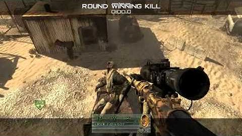 MW2 - Quickscope silent shots with knife training