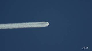 Falcon 9 launch sequence: Stage separation, fairing Jettison and Upper Stage Atmosphere Plume.