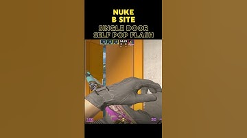 CS2 Nuke - B Site Single Door Self Pop Flash #cs2 #counterstrike
