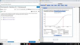 Find Sample Size w/ only Confidence Percentage & Previous Estimate - Statcrunch