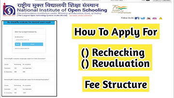 How To Apply For Rechecking In Nios | Task Is Helping (NIOS) #nios #rechecking #admission