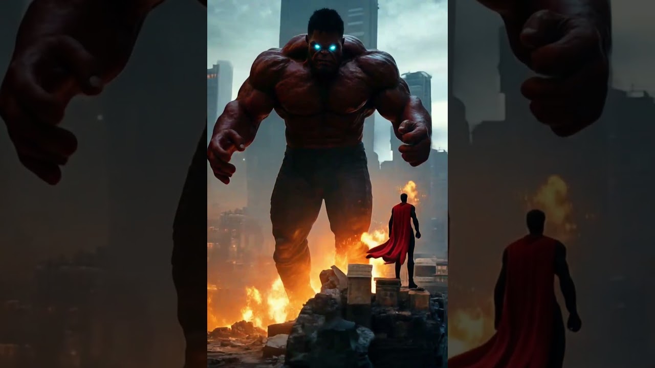 Superman vs Hybrid Hulk – Ultimate Battle of Power!