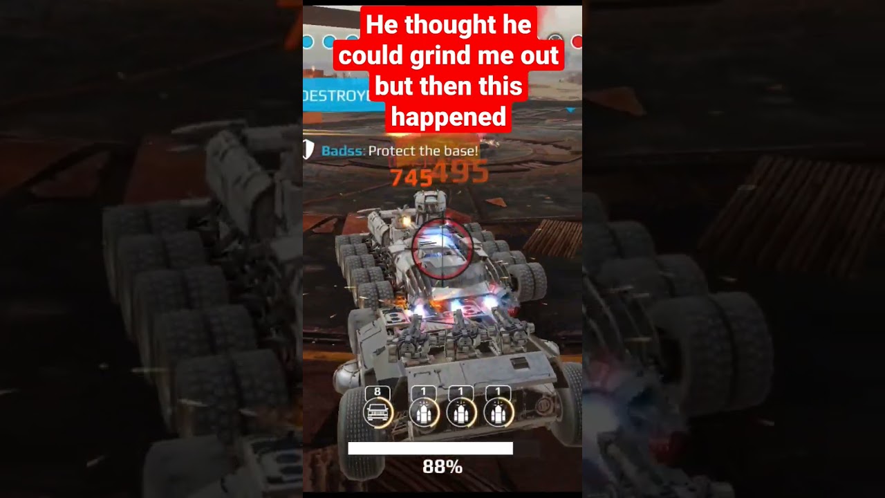 He though he could grind me out and this happens 