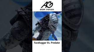 Facehugger Vs. Predator #alien #facehugger #predator #alienvspredator #avp #stopmotion #animation
