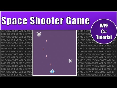 Create a simple space battle shooter game with WPF C# in visual studio