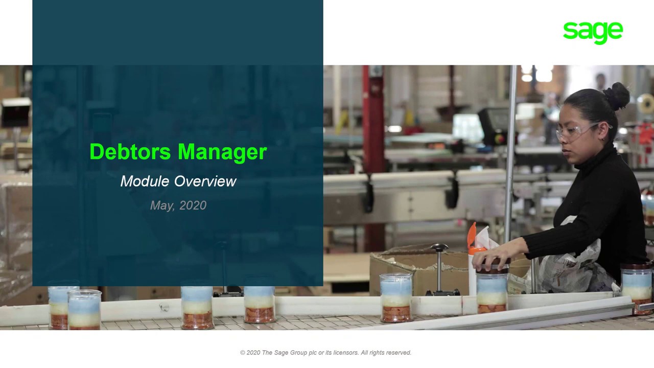 Sage Business Cloud Accounting Debtors Manager YouTube