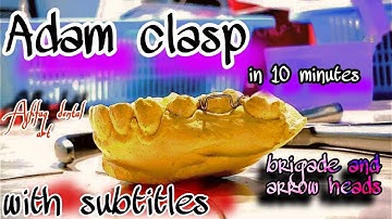 Adam clasp ( learn in just  10 minutes ) with subtitles. #dentaltechnology #labwork #retainers