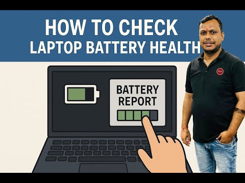 Laptop Battery Health Check – Simple Method (No Software Needed!) | Battery Report Explained | 2025