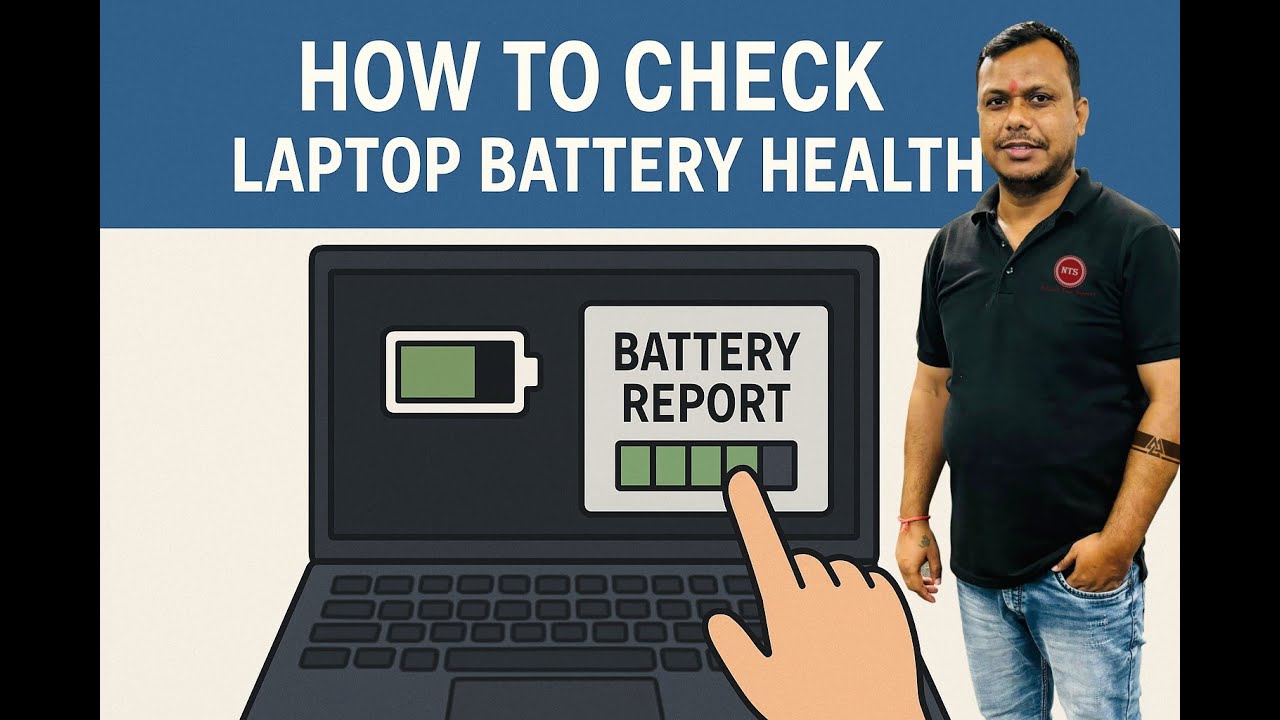 Laptop Battery Health Check – Simple Method (No Software Needed!) | Battery Report Explained | 2025