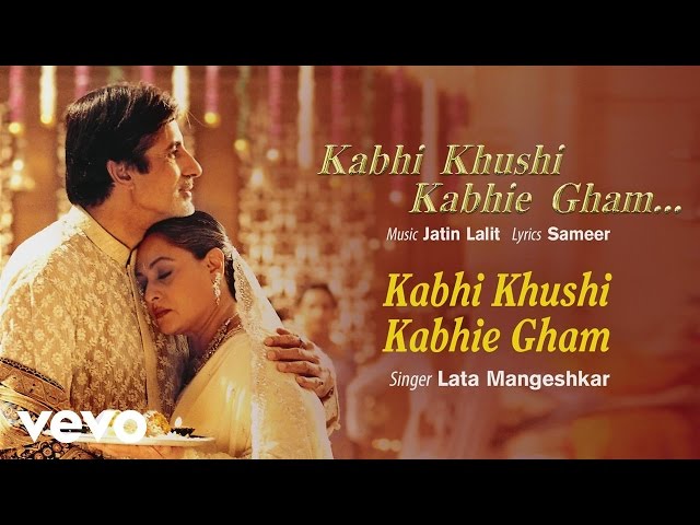 Kabhi Khushi Kabhie Gham Best Title Track - Shah Rukh Khan|Kajol|Lata Mangeshkar class=