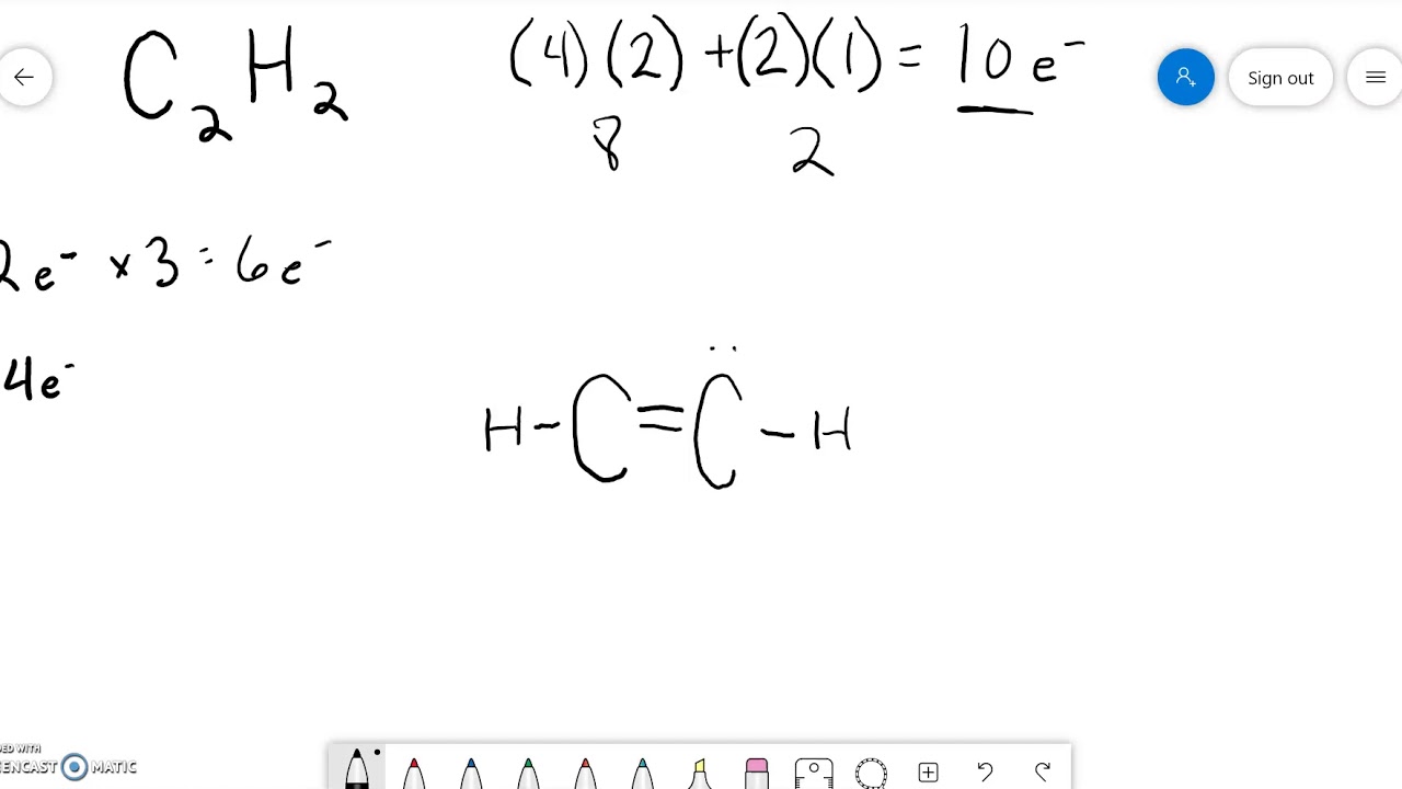 C2h2 Electron Dot Structure