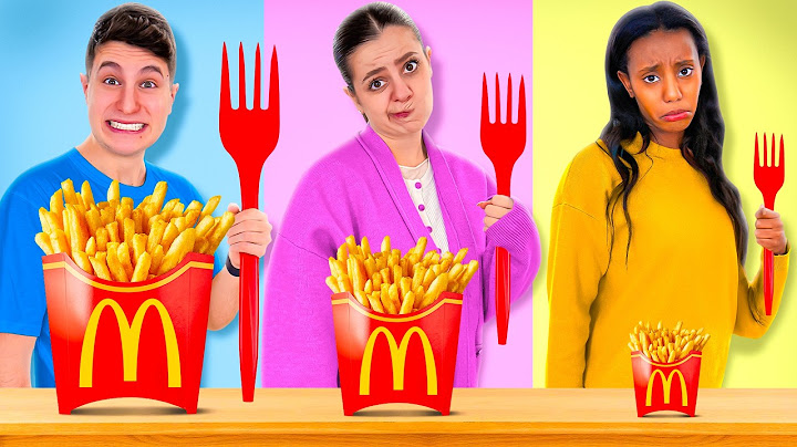 MANGIAMO SOLO CIBO GIGANTE vs NORMALE vs PICCOLO PER 24 ORE!🍟