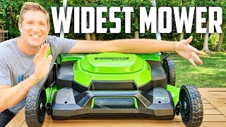 NEW Greenworks 25' Battery Lawn Mower | FASTEST?  Review 2020