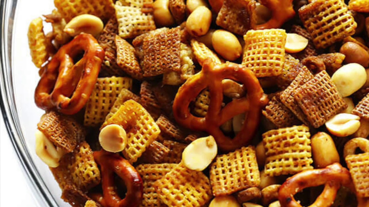 ASMR chex mix - YouTube.