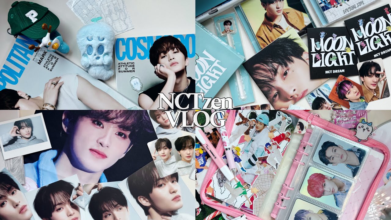 [ 시즈니 브이로그 ] 널 사랑했나부훙 견딜수가 없부훙 | MOONLIGHT 앨범깡 | 준등기 | 코스모폴리탄 | 더드림쇼3 MD | 아워모티프 포카바인더 | 부훙이 | VLOG