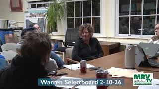 Warren Selectboard 2-10-26