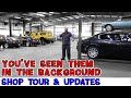 Shop is full! CAR WIZARD gives a tour of the many repairs happening at his shop