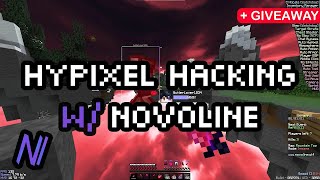 hacking on hypixel w/Novoline | Best hypixel hacked client