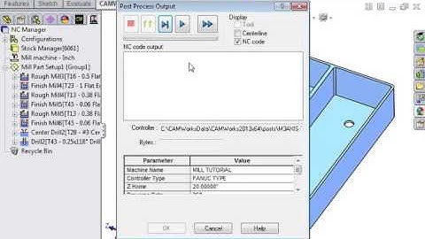 02 CAMWorks 2 5 Axis Milling   23 Post Processing Toolpaths