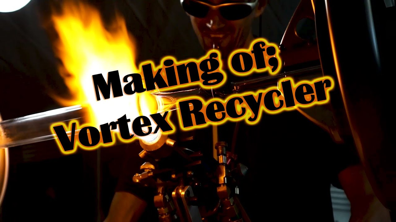 Mastah Glass Makes Vortex Recycler with Lathe