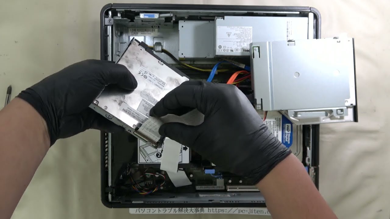 パソコン修理】DELL Optiplex745 FDD交換ガイド｜取り外しから