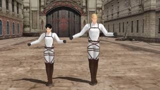 [SnK MMD] Delusional (Erwin, Levi)