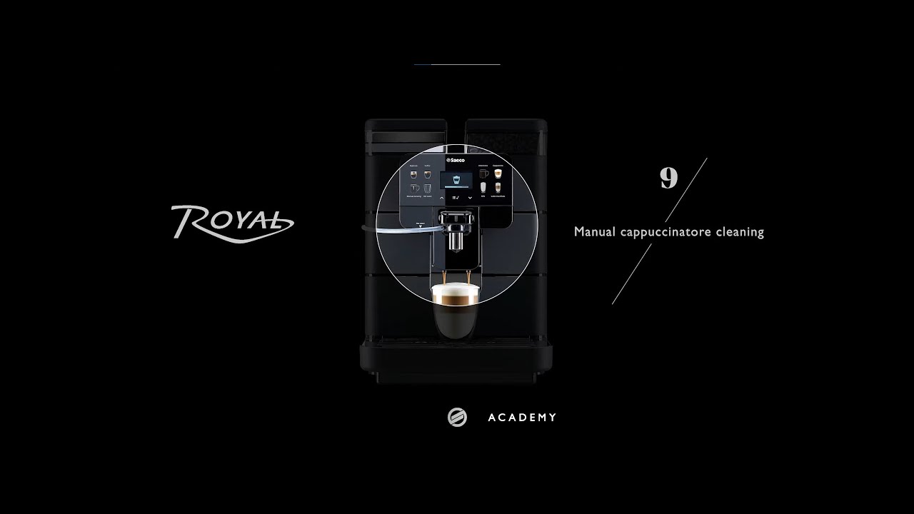 Royal Tutorial 9 Manual cappuccinatore cleaning - YouTube