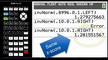 TI-84 CE Tutorial 45 Finding the Z-Score for a Probability of a Normal Distribution