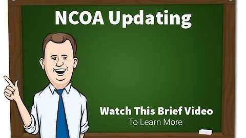 NCOA Mailing List Updating