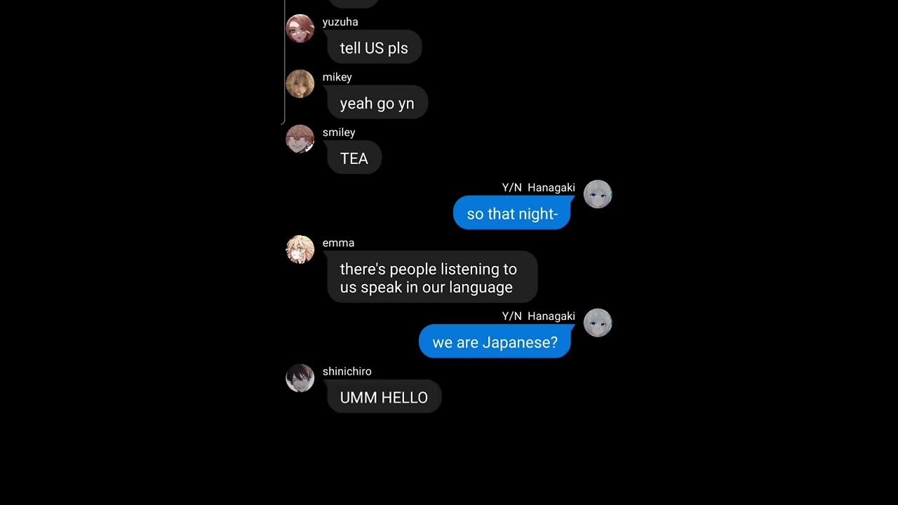 yn and emma have a secret language🤫/TR xyn/text story