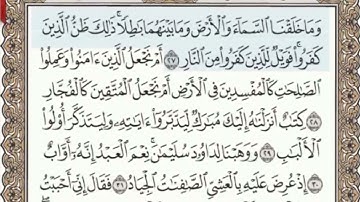 سورة ص الصفحة 455 من الاية 27 الى 42 عبدالباسط عبدالصمد مجود