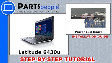 Dell Latitude 6430u (P36G001) Power LED Board How-To Video Tutorial