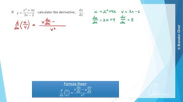 Differentiation using the quotient rule (MM3-4 6G - Example 7)