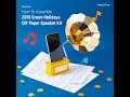 #inniTip How-To Assemble 2019 Green Holidays DIY Paper Speaker Kit 🎶