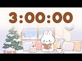 180 minute timer Chill in the Winter 🎵 | 3 Hour Timer with Music for Classroom