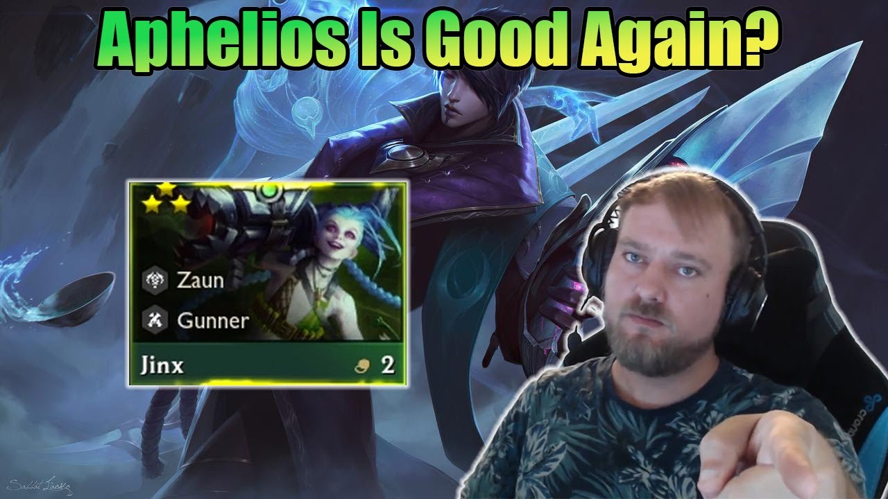 6 Gunner Jinx And Aphelios With The New Buff Goes Crazy | TFT Set 9.5 ...