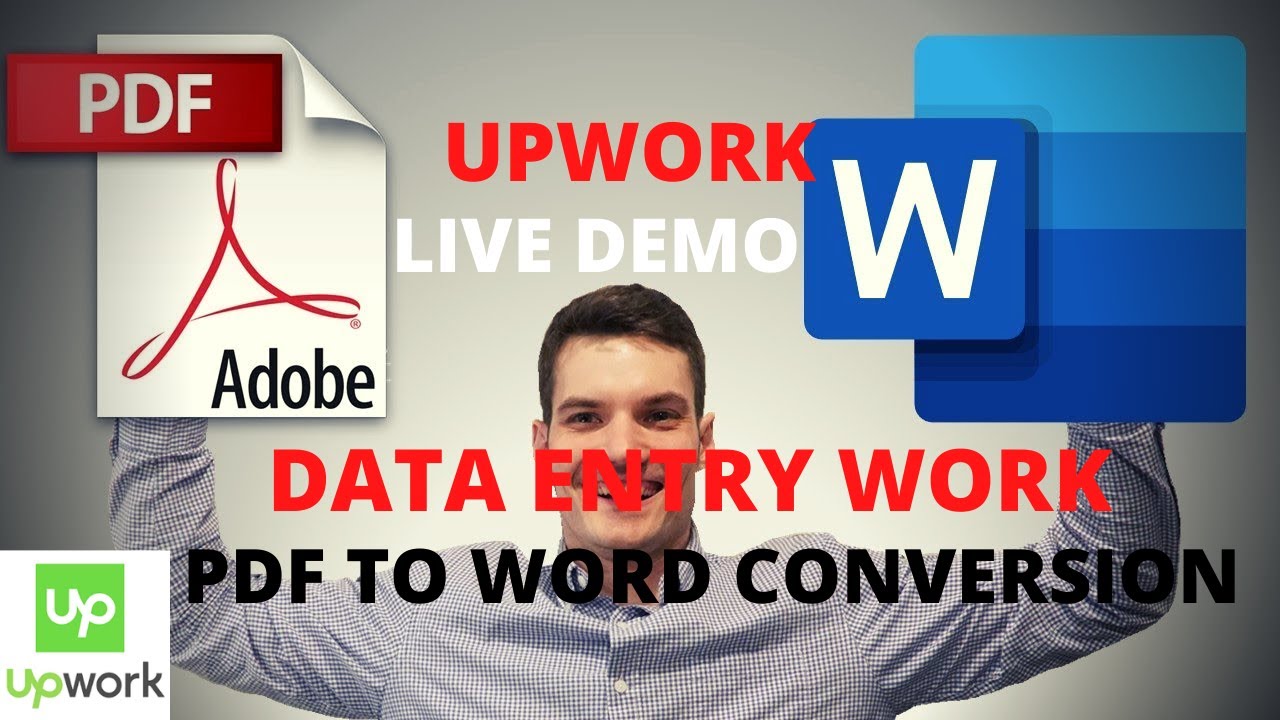 PDF to word conversion | data entry upwork live demo | class 1 | my ...
