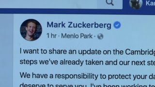 Zuckerberg Admits 'Mistakes' In Privacy Scandal