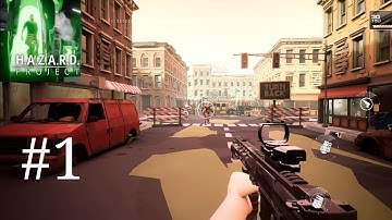 Project H.A.Z.A.R.D Zombie FPS gameplay walkthrough Part 1 (ios, android) #androidgameplay #iosgames