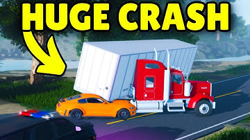 I rescued a HUGE SEMI CRASH in APM | Roblox American Plains Mudding